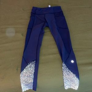 Navy Reflective Lulu Leggings